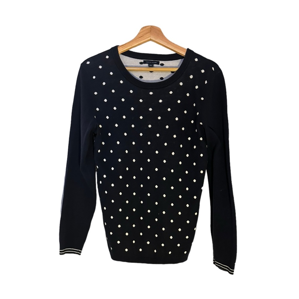 Tommy Hilfiger Navy Blue Polk-A-Dot Sweater